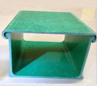 Customized FRP Fiberglass Pultruded Pultrusion Profile Square Rectangular Tube