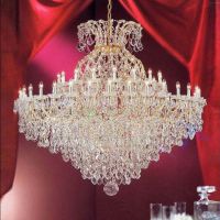 49-Light Gold Maria Theresa Chandelier Grand Event Decor