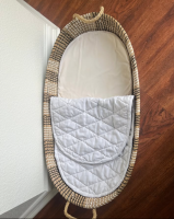 High Quality Boho Style Seagrass Baby Changing Basket For Children From Vietnam