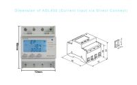 Acrel Din Rail ADL400 Kwh Meter