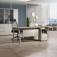 office furniture L shape 1.6m 1.8m Executive Table manager desk Teak