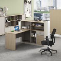 1.5m Office Staff Table Financial Desk Side Cabinet