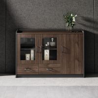 0.8m 1.2m walnut wood coffee Tea Cabinet