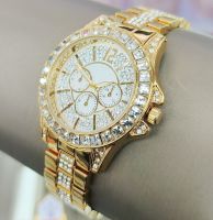Alloy Steel Diamond Watch For Lady