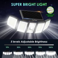 Geomade 5head solar light outdoor waterproof flood dusk to dawn garden lights with remote controller Garden light