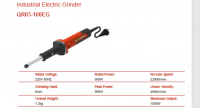 Industrial Electric Grinder (MODEL:QR03-100EG