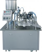 semi auto laminated plastic tubes filling sealing machine