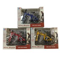 1:8 Scale Diecast Metal Stimulated Bicycle Kid Alloy Toys Folding Bike Model