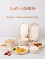 Annual Ring Collection Ceramic Noodle Bowl