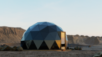 solar powered glass dome