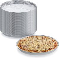 Pack of 25 Disposable Round Foil Pizza Pans &Atilde;&cent;&iuml;&iquest;&frac12;&iuml;&iquest;&frac12; Durable Pizza Tray for Cookies, Cake, Focaccia and More &Atilde;&cent;&iuml;&iquest;&frac12;&iuml;&iquest;&frac12; Size: 12-1/4&quot; x 3/8&quot;