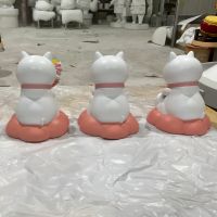 Custom Fiberglass Reins Cat Sculpture For