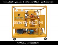 Double-stage vacuum transformer oil regeneration unit