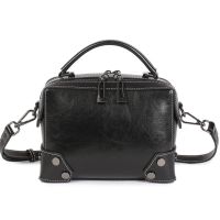 Multi functional leather handbag crossbody bag for women, large capacity, high-end, and versatile cowhide crossbody bag