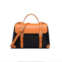 Vegetable Leather Crossbody Shoulder Bag  Retro