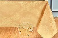 OEM Rectangle Table Cloth, Waterproof Wrinkle Resistant Washable Jacquard Polyester Oblong Rectangular Tablecloth, Fabric Table Cover Kitchen Dining Dinner