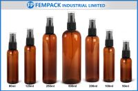 Body cream bottles amber color