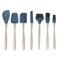 Wood & Silicone Utensils -Set of 7