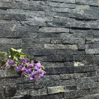 SQUID black cultured stone mushroom rock veneer for villa yard and square