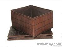 folding bamboo basket