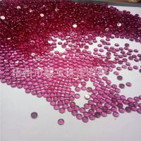 Wholesale red corundum flat flat surface round 3MM~10MM artificial ruby synthetic red corundum RD