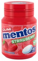 Mentos 40pc Bottle Strawberry Gum Tub