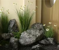 The latest advanced sense simulation stone black mountain stone stairwell garden landscape fake stone landscaping props garden rockery landscaping stone