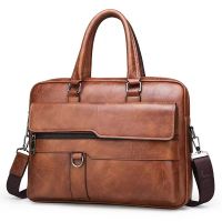 Luxury Briefcase For Men PU Leather