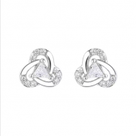925 Pure Silver Earrings Heart-shaped