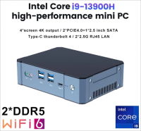 13th Gen Intel Mini PC Gamer i9 13900H i7 13700H Thunderbolt 4 2*DDR5 2*PCIE4.0 Mini Gaming PC Desktop Computer 2*2.5G LAN WiFi6