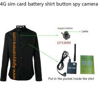 4G shirt button Spy camera