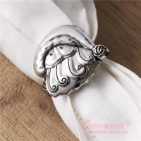 Luxury Santa Metal Christmax Napkin Rings