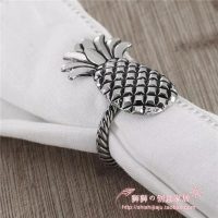 Luxury Pineapple Metal Daily Napkin Rings