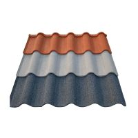 China Safe installation stone coated metal roof tile