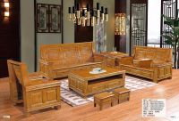 Solid Wood Sofa Set Office Furniture
