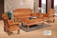 Solid Wood Sofa Set Office Furniture