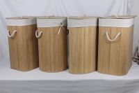 Wholesale Natural Bamboo Color Foldable Laundry