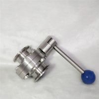 Stainless steel quick release sanitary butterfly valve 800x800