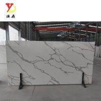 Artificial Quartz Slab Calacatta White Quartz Stone For Kitchen Countertop