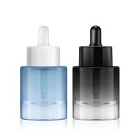 20ml 30ml 40ml original solution essence bottle Essential oil thick bottom glass dropper bottle Big end double layer dropper cap