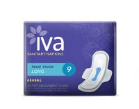 Female Sanitary Pads / Napkins IVA Maxi Think Long - Tri Fold