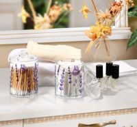 Clear acrylic storage organize jar Two pieces for one set