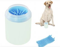 Portable Pet Paw Cleaner Cup Dog Paw Washer Cup Gentle Silicone Brush for Dirty Paw Cleaning  Easy to Use &amp; Leakproof Design
