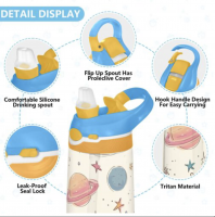 Customizable Kids Transparent Tritan Water Bottle