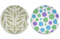 Custom Printed Water-Absorbent Auto Cup Holder Mat for Car Interior Decor