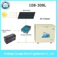 208L 12V Solar mini deep chest freezers refrigerator fridge freezer