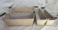 Seagrass Storage Rectange Baskets With Handel