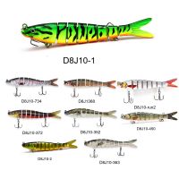 10cm 8 Section  Bass Fishing Lures