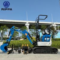 Rippa 1 Ton Hydraulic Mini Crawler Excavator 1.3ton Micro Digger EPA/CE Cheap Price Small Mini Excavator For Sale