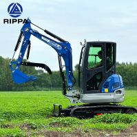 RIPPA Hydraulic Small Digger Earth-Moving Machinery Mini Excavator EPA Engine CE Approved Digging Machine